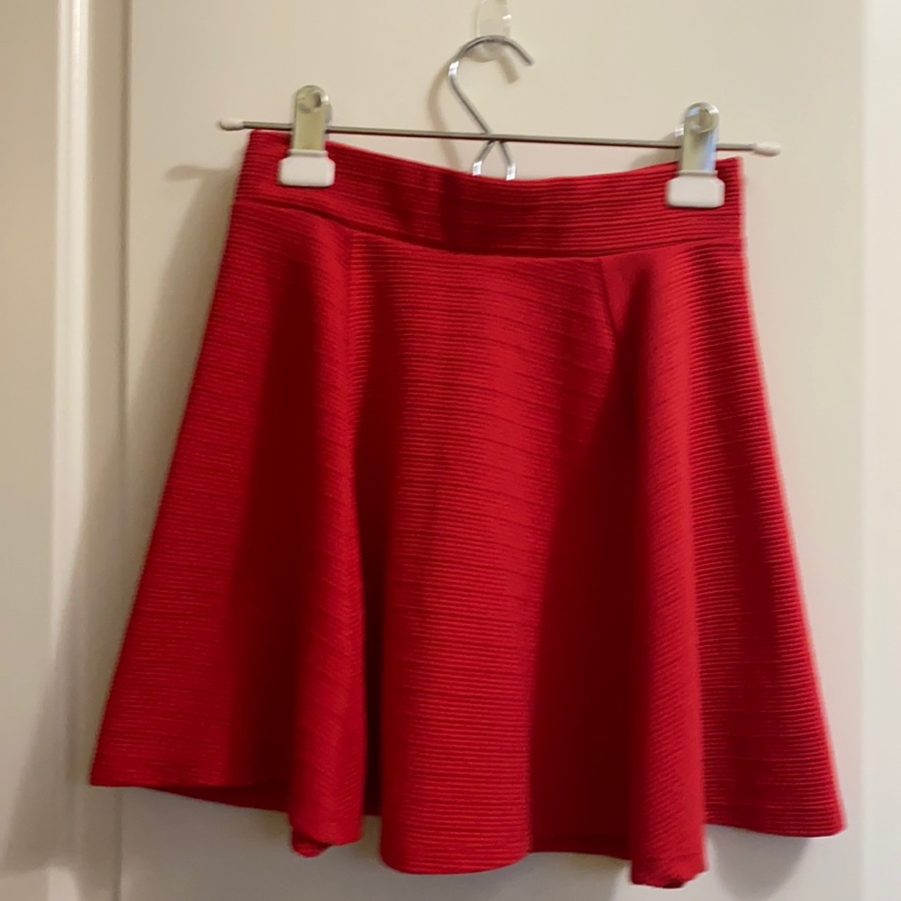 Pink zip up skirt